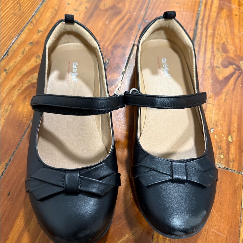 Cat & Jack Black Bow Mary Jane Shoes